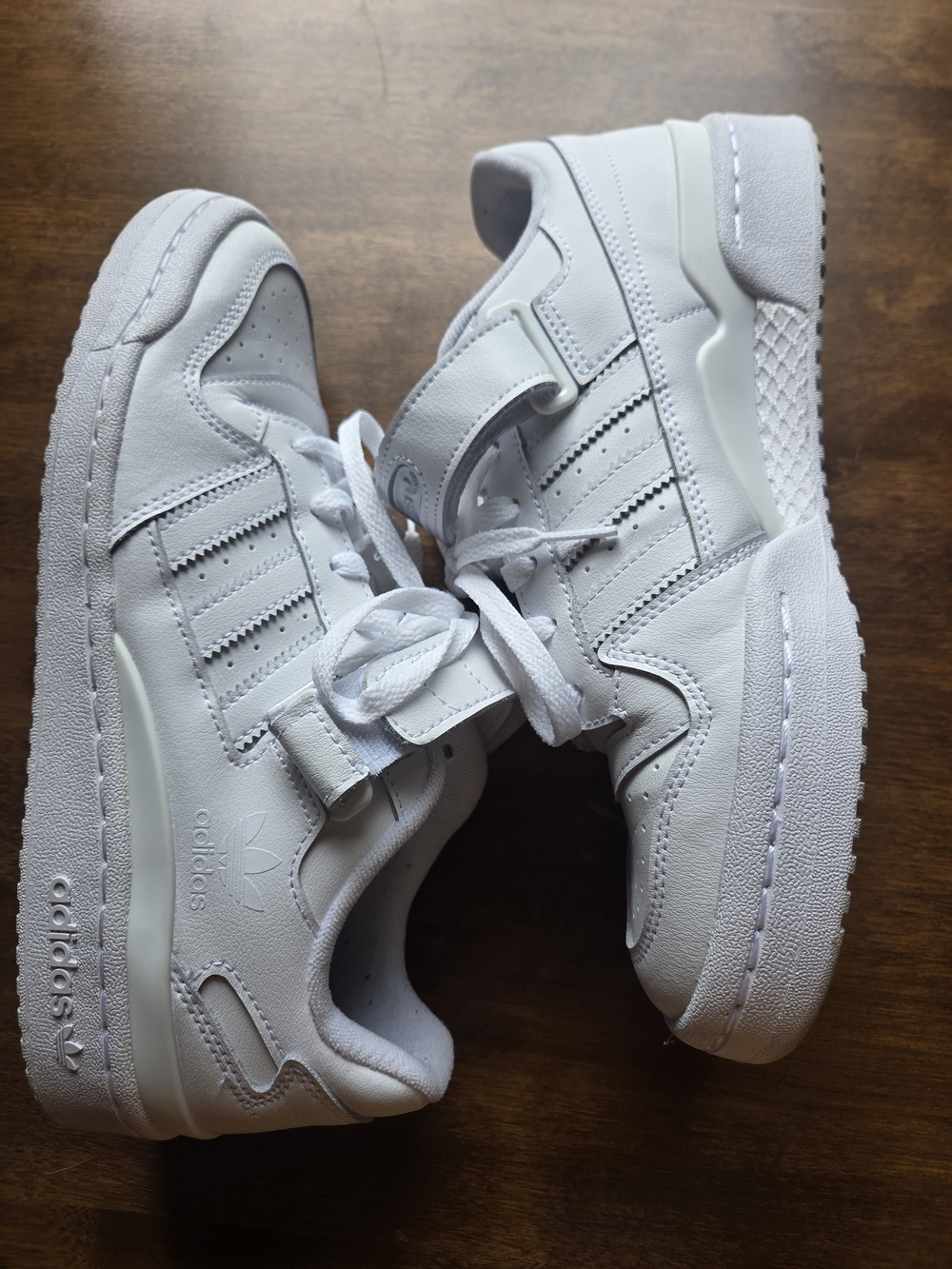 Women’s Adidas Forum Low Triple White Sneakers Size 8 Classic Casual Shoes